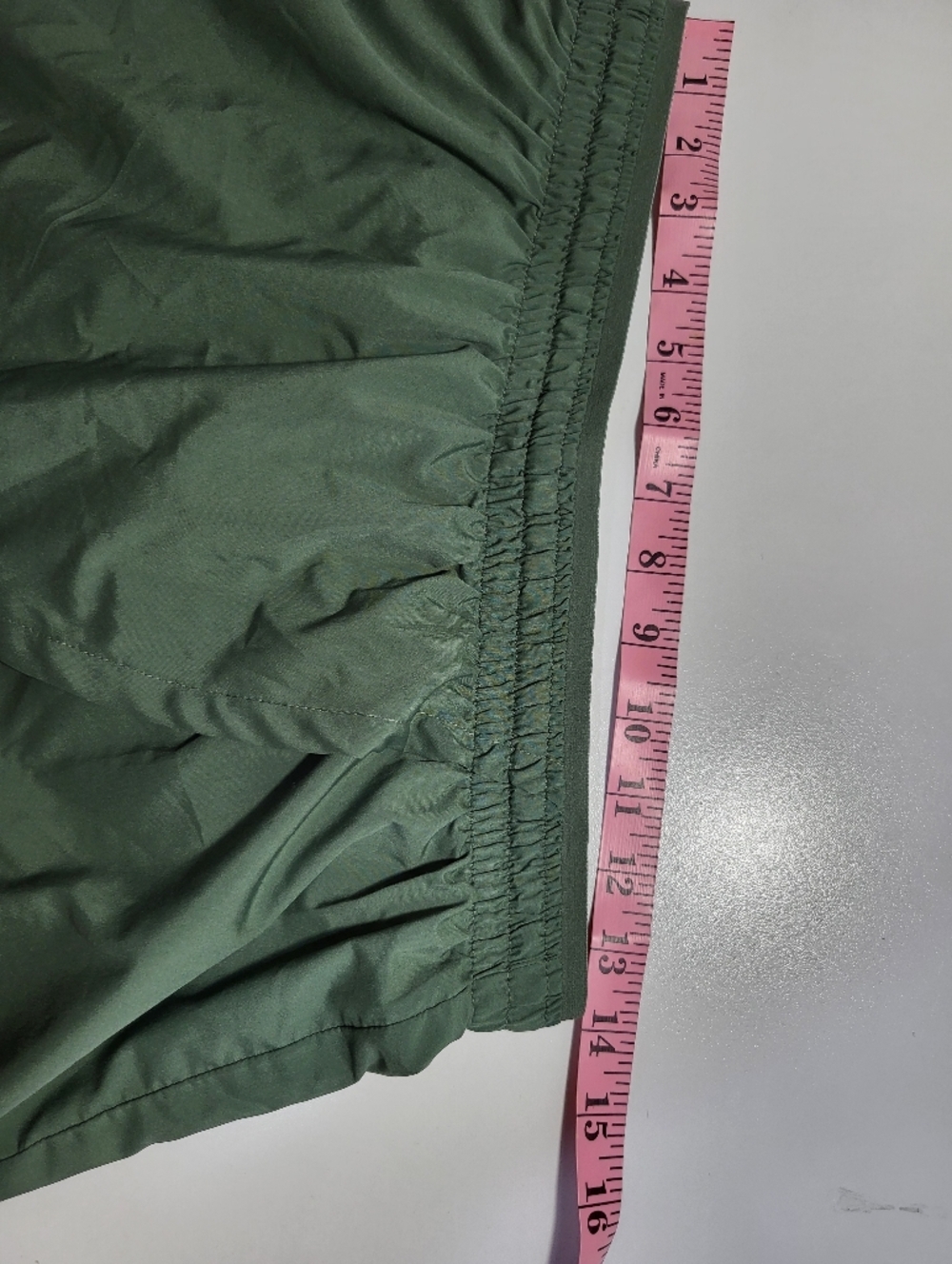 Nike Olive Green Women's Athletic Running Shorts - Picture 6 of 8